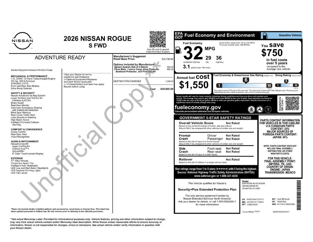 2026 Nissan Rogue S - Photo 24