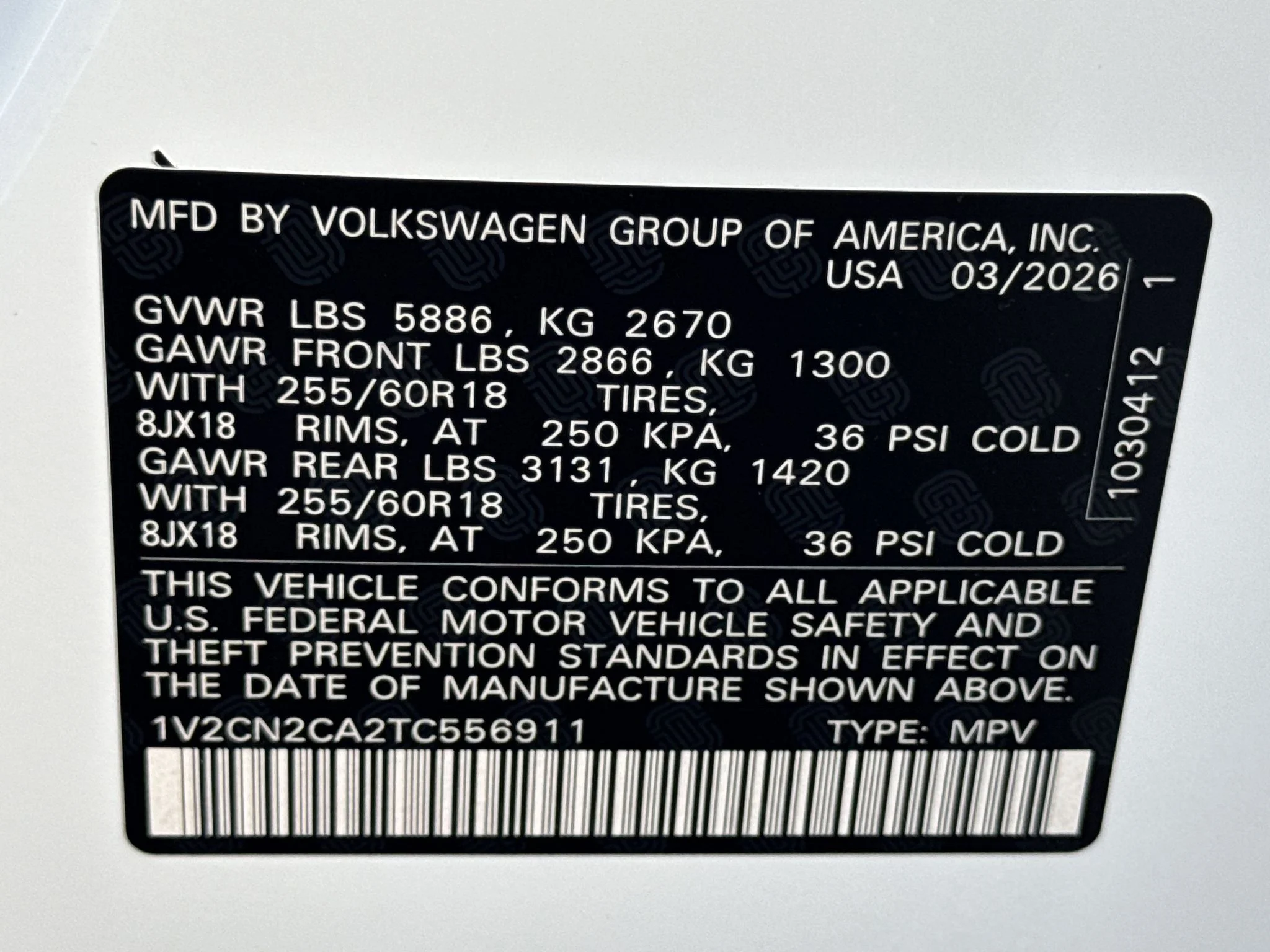 New 2026 Opal White Pearl Volkswagen 2.0T Peak Edition image 36
