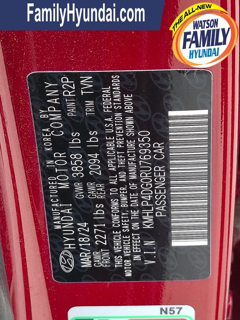 Used 2024 Red Hyundai Limited image 32