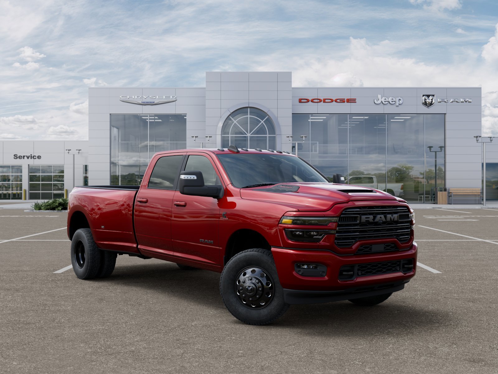 New 2026 Molten Red Pearl-Coat Exterior Paint RAM LARAMIE image 1