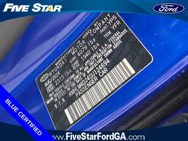 Used 2025 Intense Blue Hyundai Blue image 16