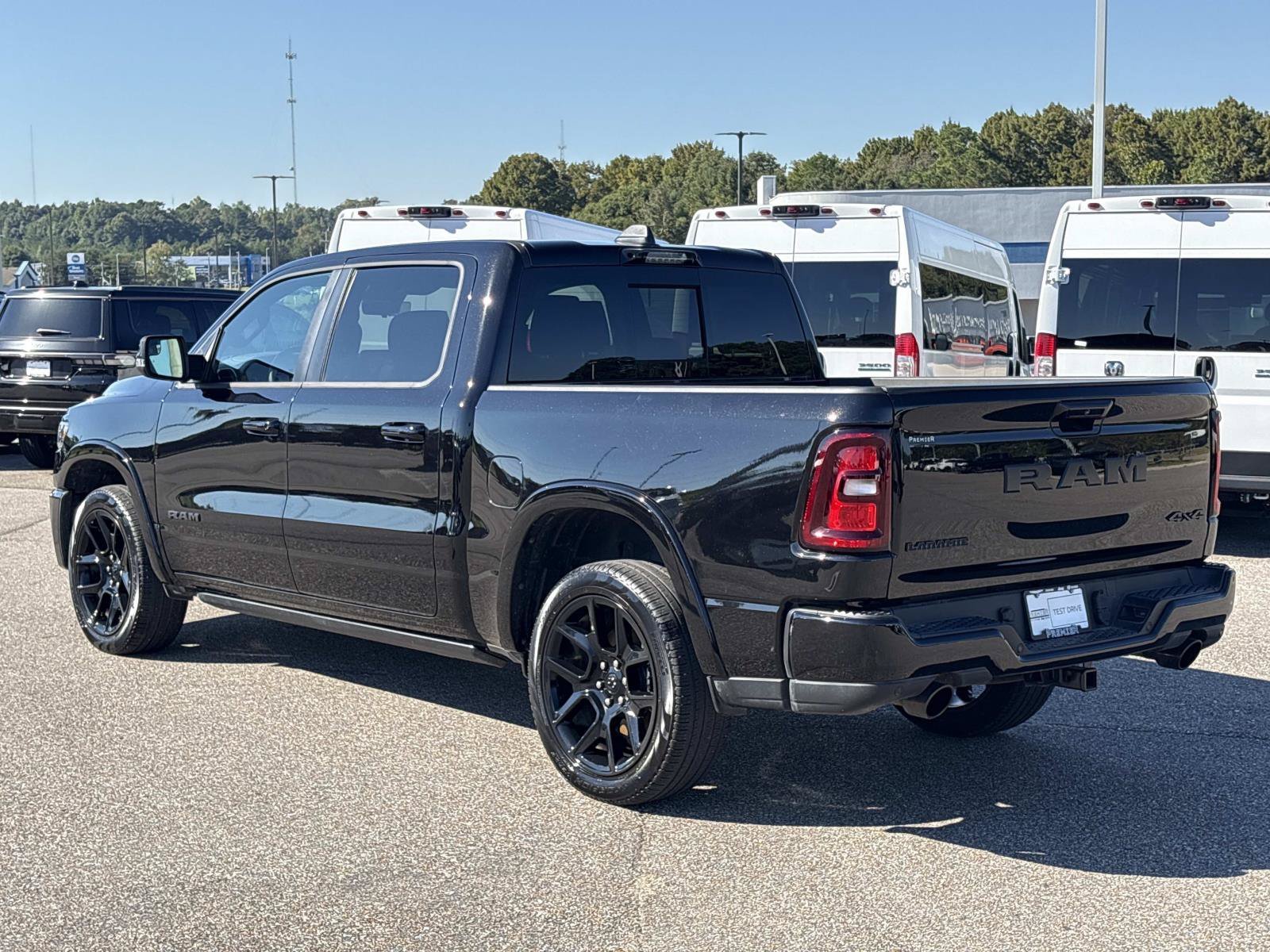 Used 2025 Diamond Black Crystal Pearlcoat Ram Laramie image 6
