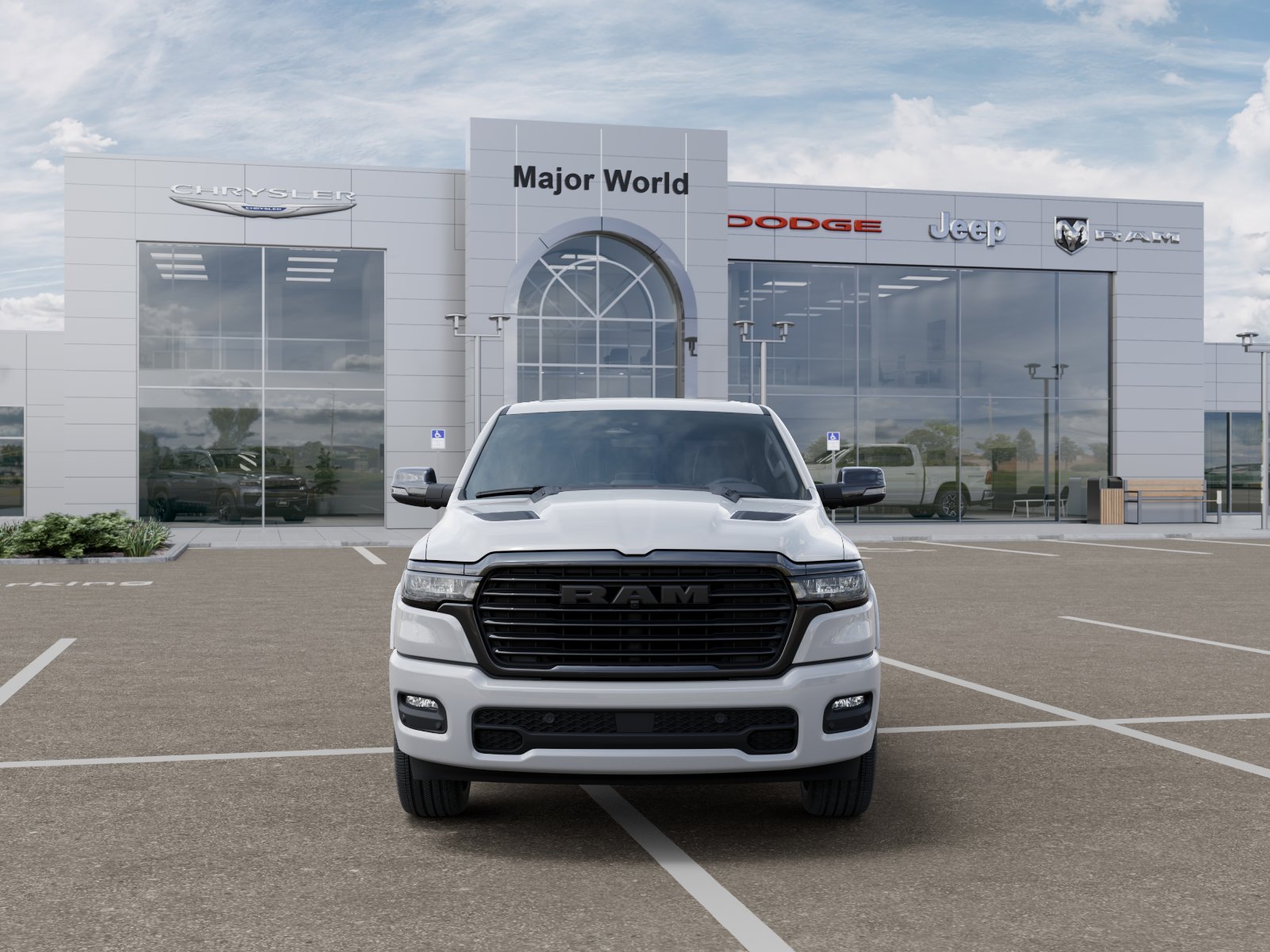 New 2026 Bright White Clear-Coat Exterior Paint RAM LARAMIE image 6