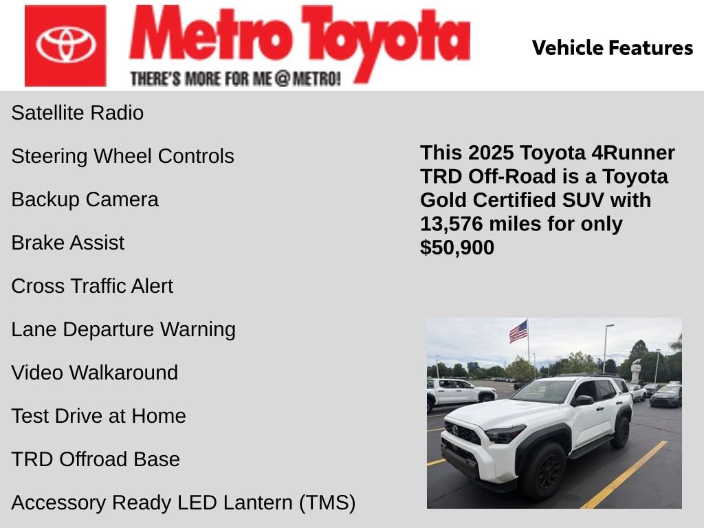 Certified Used 2025 White Toyota TRD Off-Road image 16