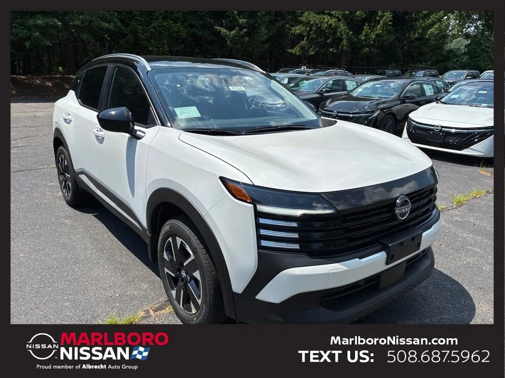 New 2026 Aspen White TriCoat / Super Black Two-tone Nissan SV image 1