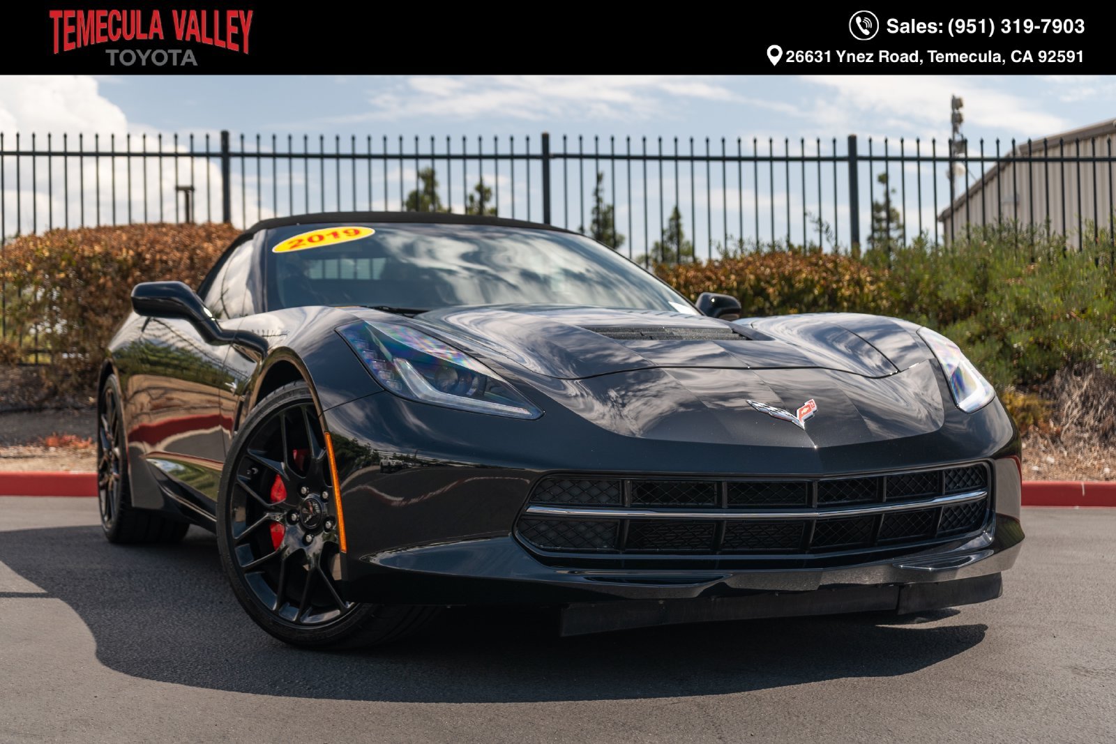 Used 2019 Black Chevrolet Stingray image 1