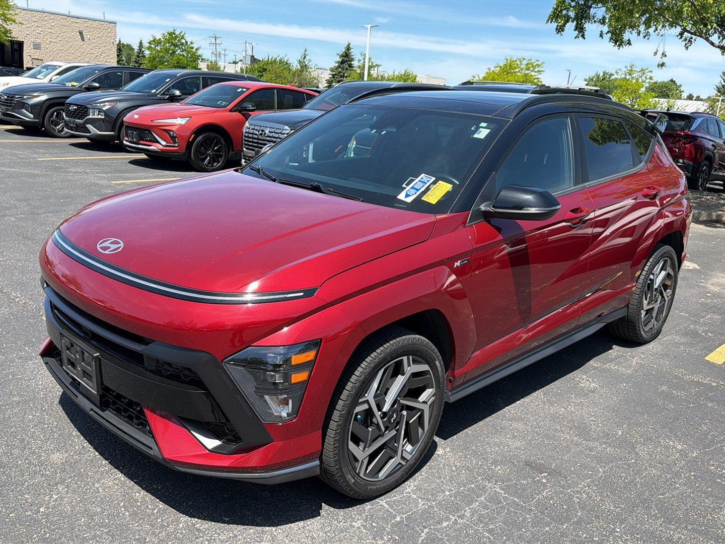 Used 2024 Ultimate Red Metallic w/Black Roof Hyundai N Line image 3