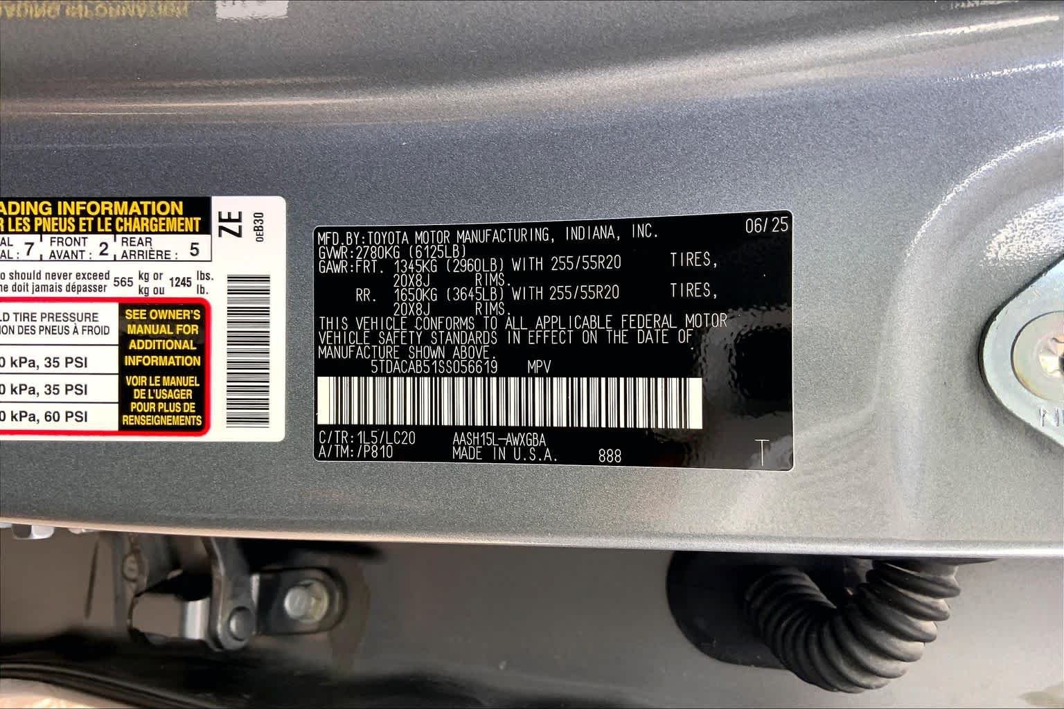 Used 2025 Heavy Metal Toyota Hybrid Limited image 35