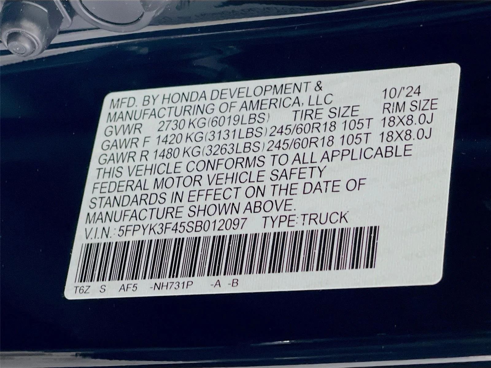 Certified Used 2025 Crystal Black Pearl Honda RTL+ image 36