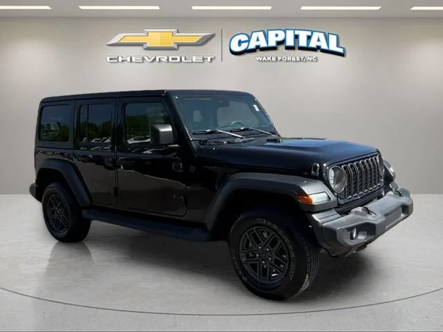 Used 2024 Black Jeep 4-Door Sport S 4x4 image 7
