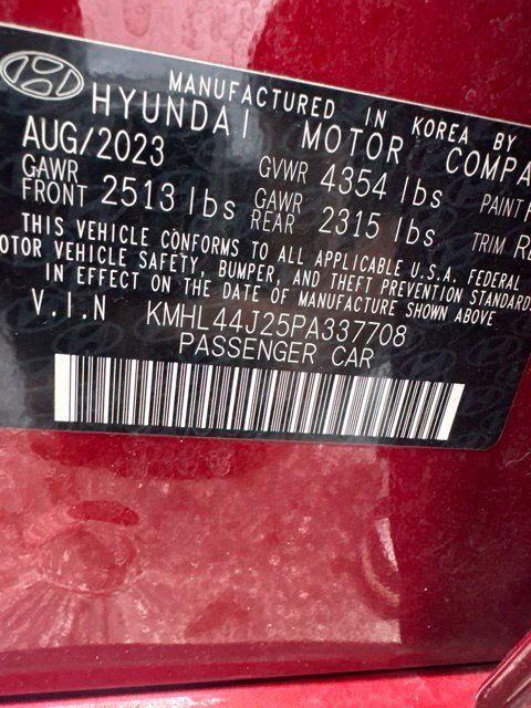 Used 2023 Red Hyundai SEL Plus image 5