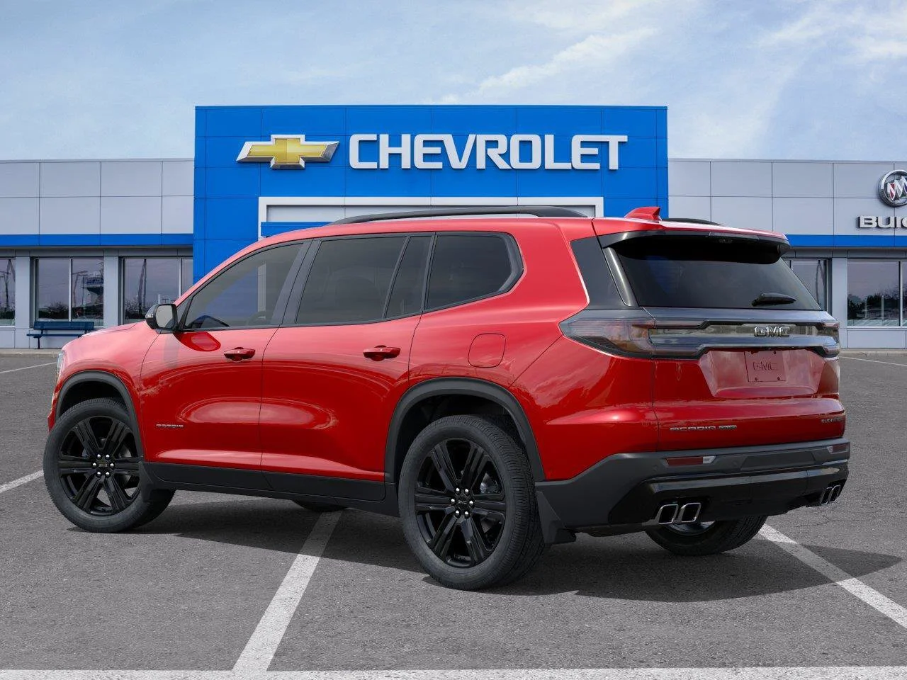New 2027 Volcanic Red Tintcoat GMC Elevation image 3