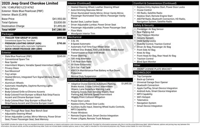 Used 2020 Blue Jeep Limited image 34