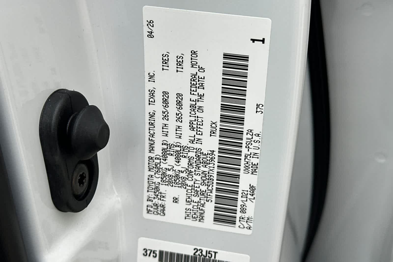 New 2026 Wind Chill Pearl <sup>1</sup> Toyota Tundra Limited image 25