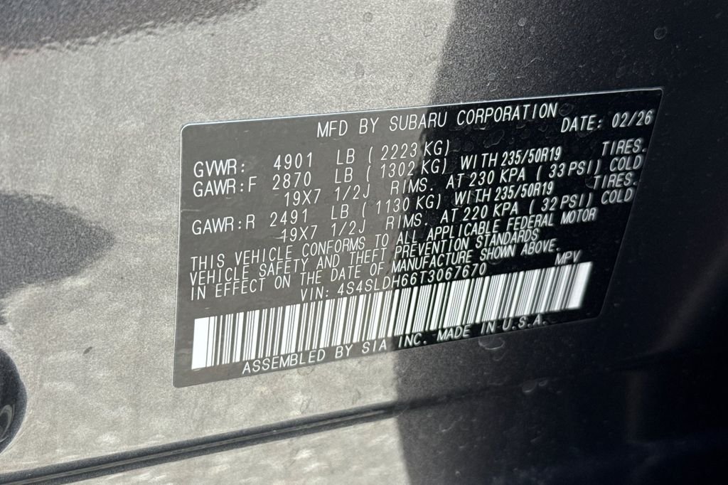 New 2026 MAGNETITE GRAY METALLIC Subaru Sport image 37