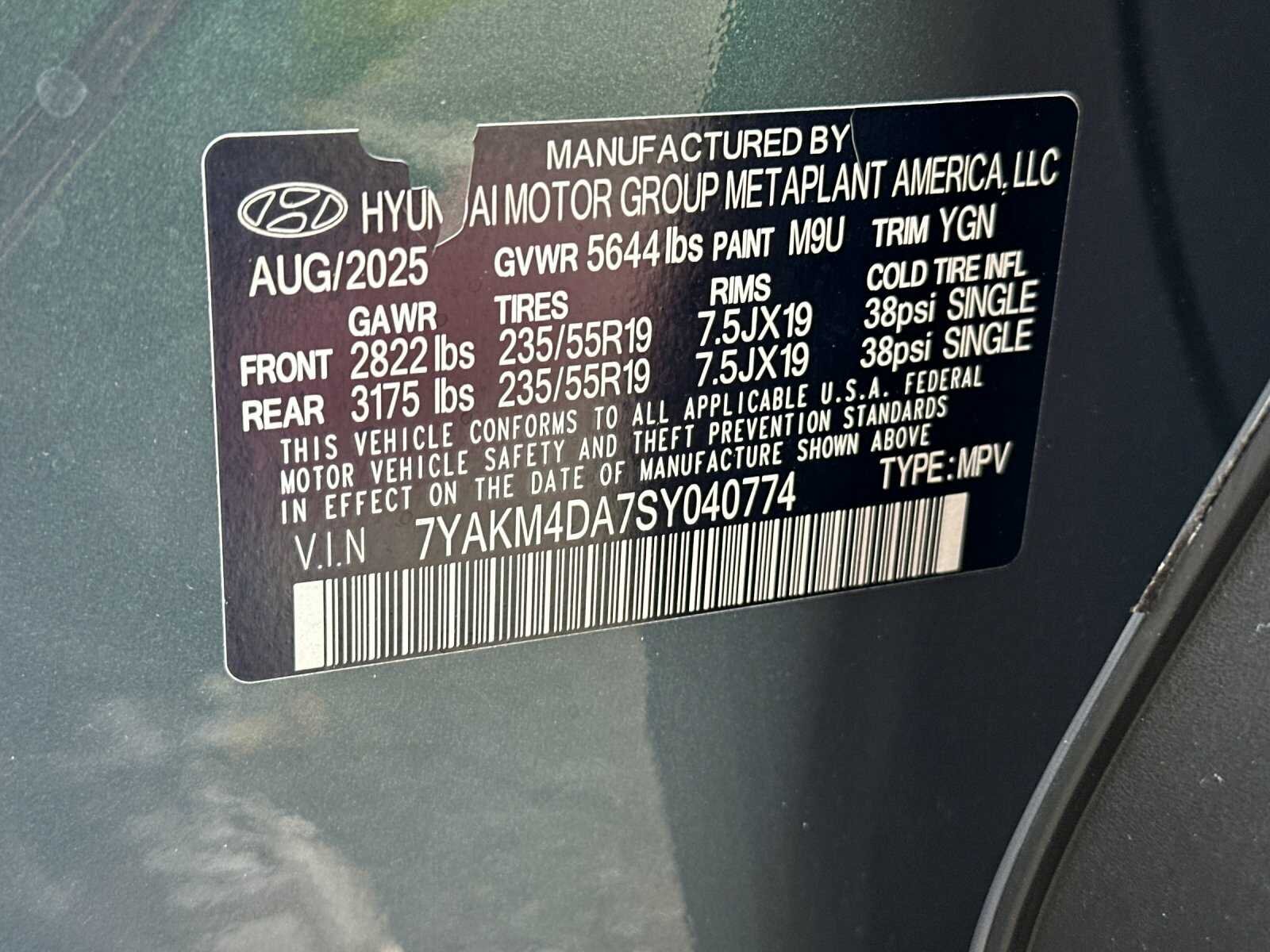 Used 2025 Teal Hyundai SE 4D Sport Utility image 36