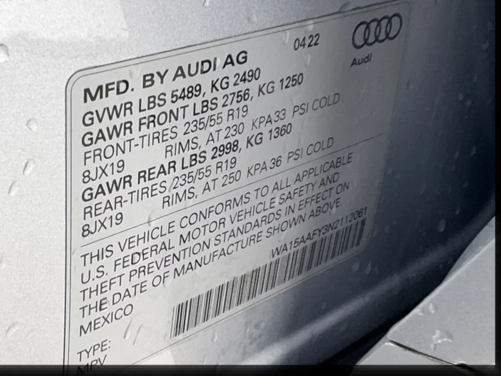 Used 2022 Black Audi  image 50