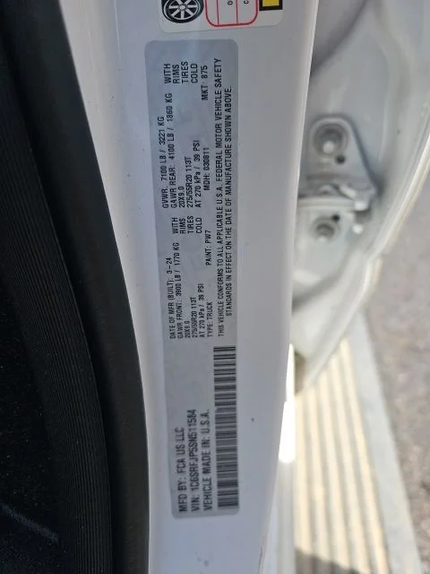 Used 2025 White Ram Laramie image 19