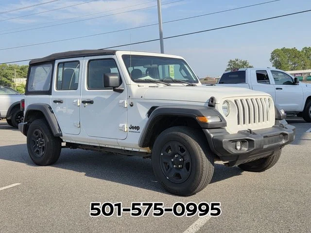 Used 2023 White Jeep Unlimited Sport image 4
