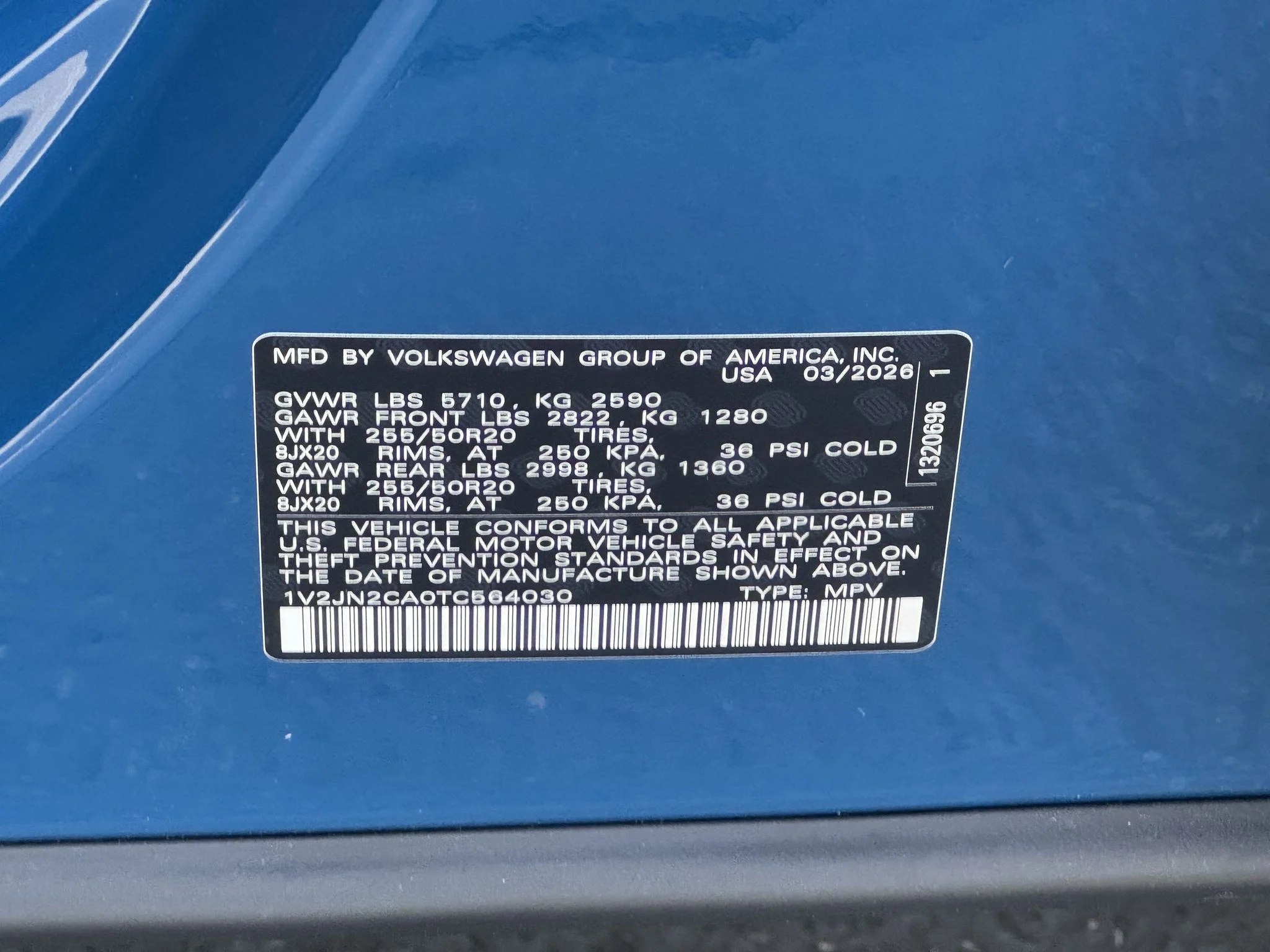New 2026 Mountain Lake Blue Metallic Volkswagen 2.0T SE w/Technology image 36
