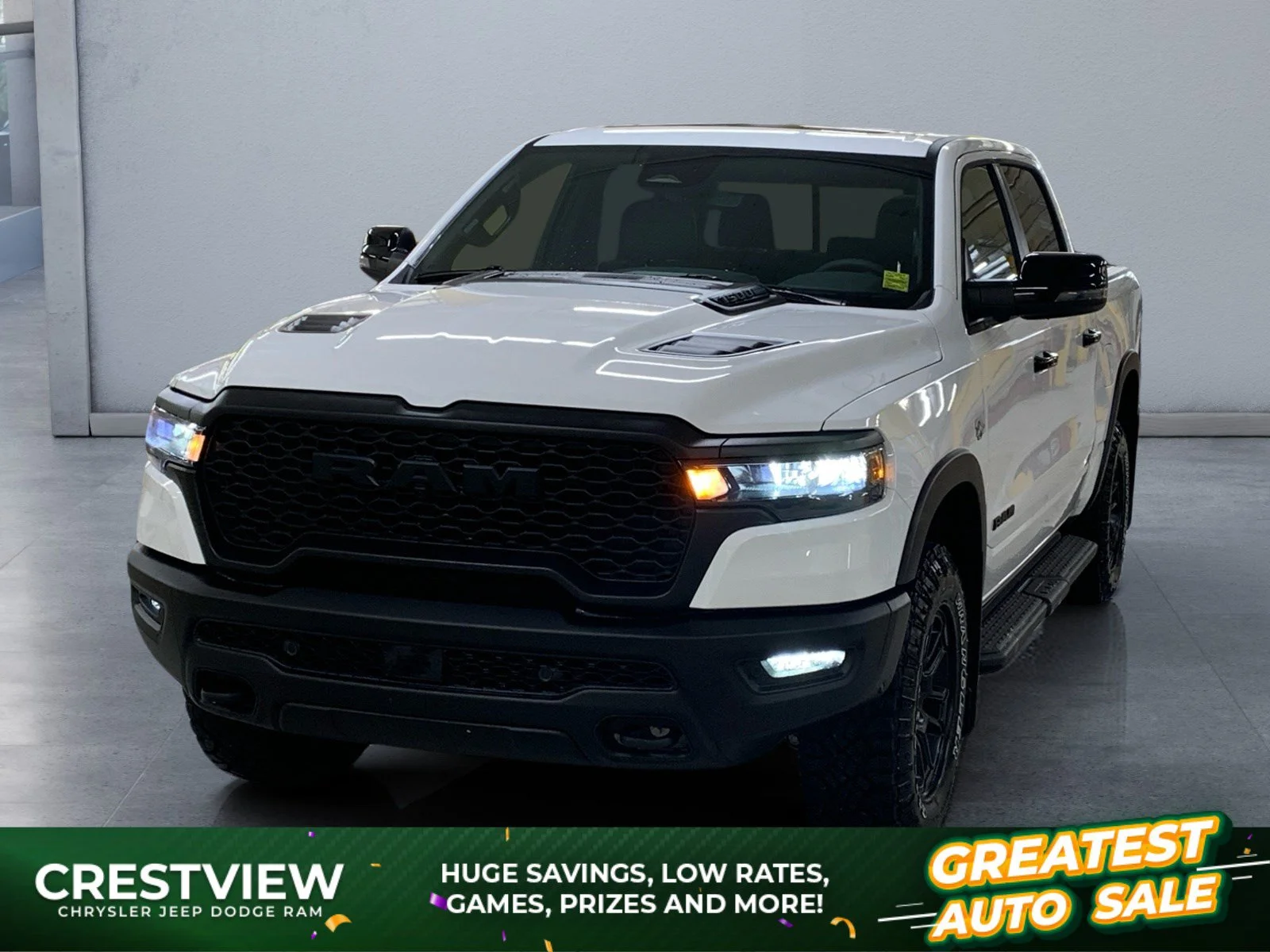 New 2026 Bright White Ram Rebel image 1