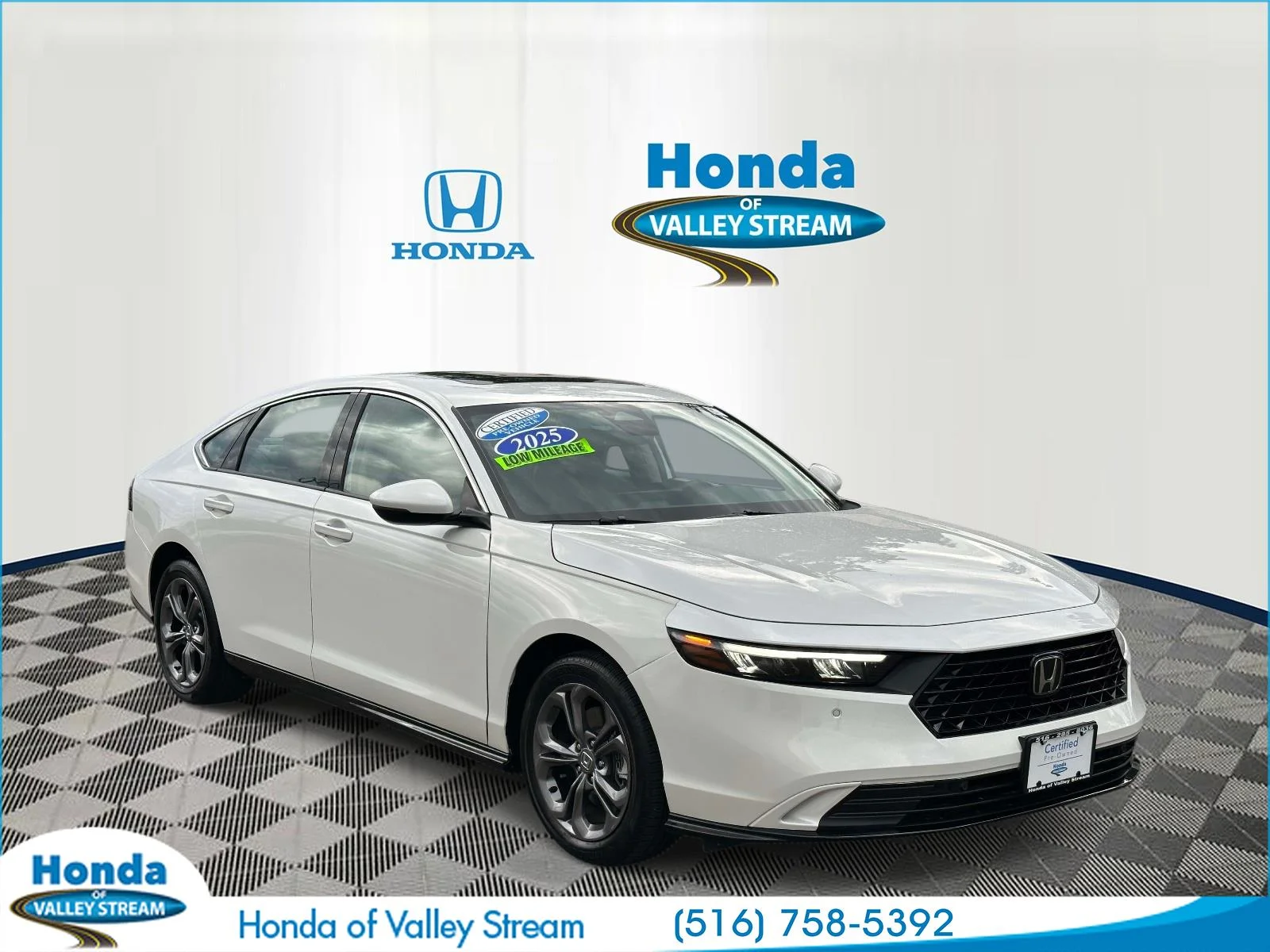 Certified Used 2025 Platinum White Pearl Honda EX-L image 1