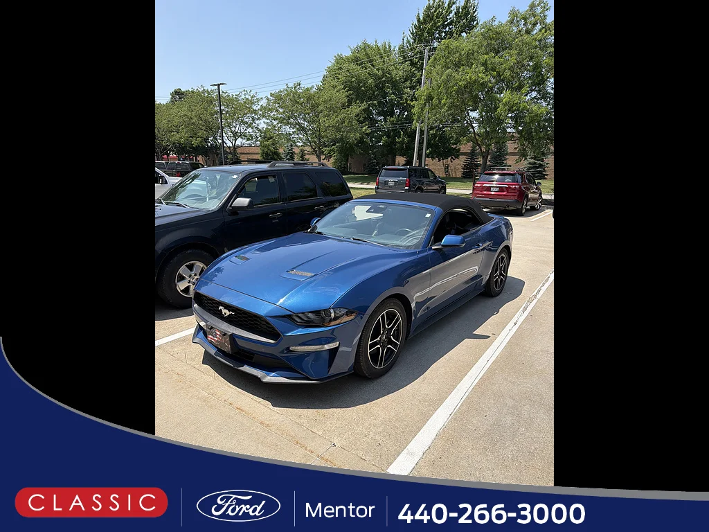 Certified Used 2022 Grabber Blue Ford EcoBoost Premium image 1