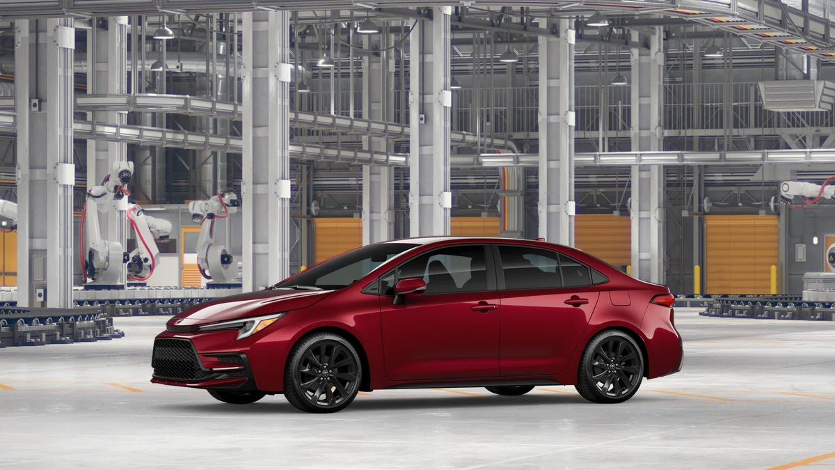 New 2026 Ruby Flare Pearl Toyota SE image 3