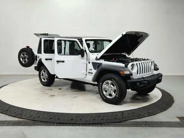 Used 2021 White Jeep Unlimited Sport image 10