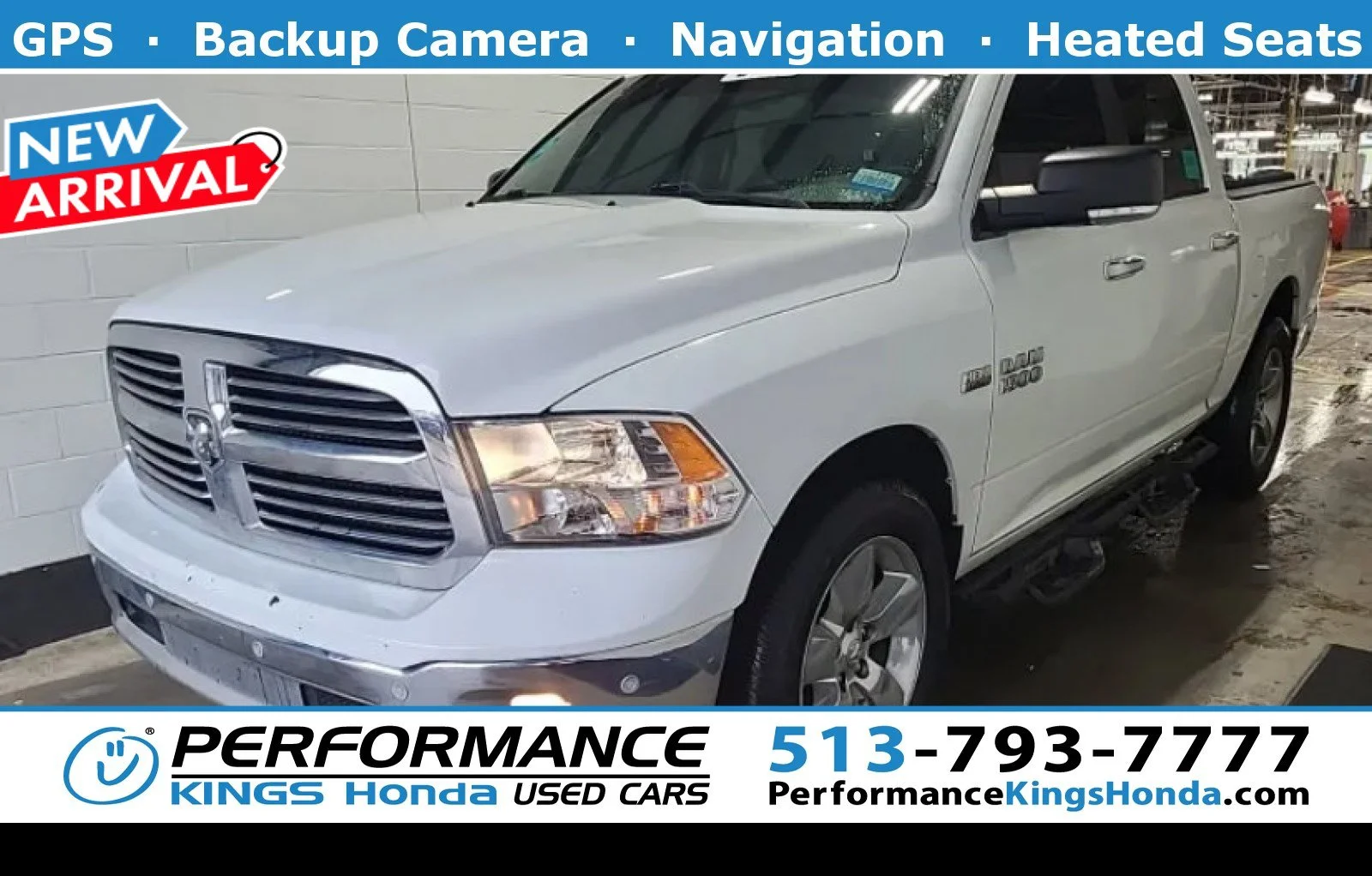 Used 2016 Bright White Clearcoat Ram Big Horn image 1