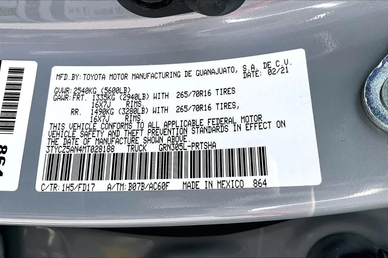Used 2021 Cement Toyota TRD Off Road image 36