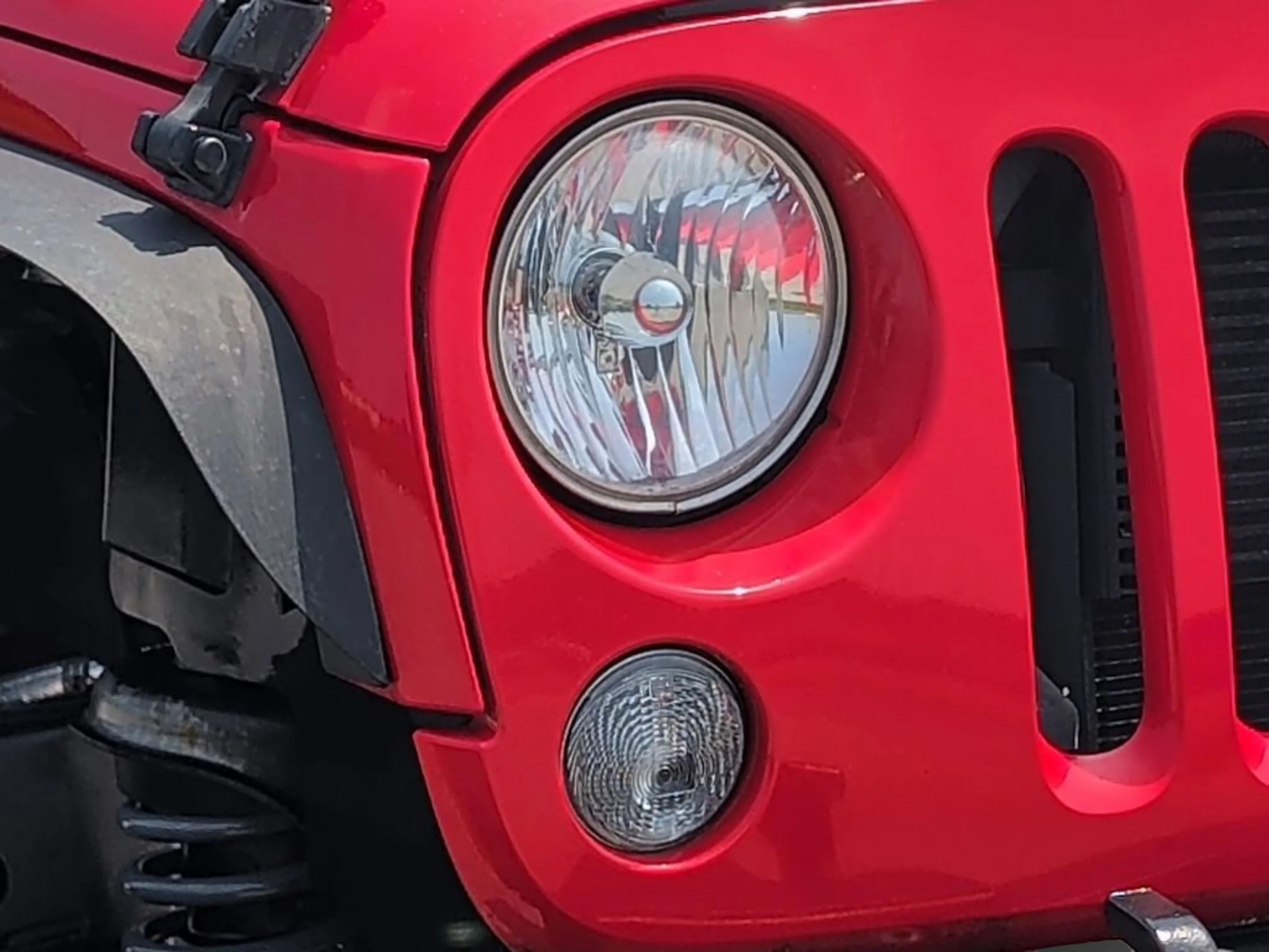 Used 2015 Firecracker Red Clear Coat Jeep Sport image 34