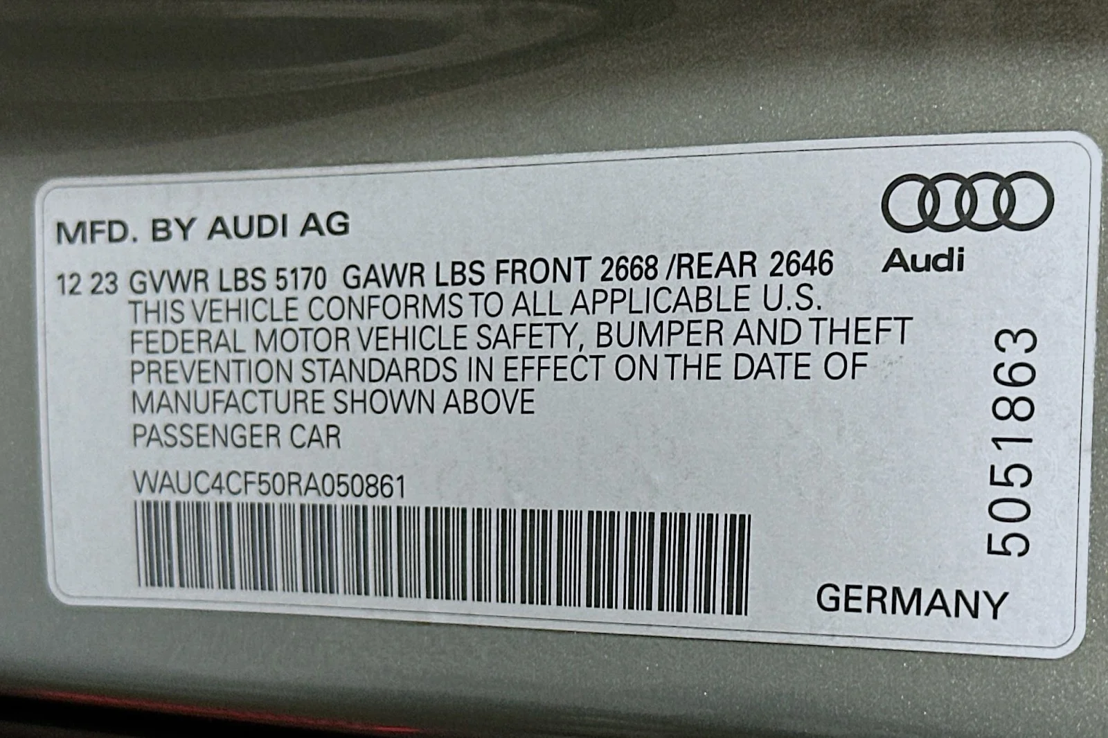 Used 2024 Chronos Gray Metallic Audi Premium Plus image 24