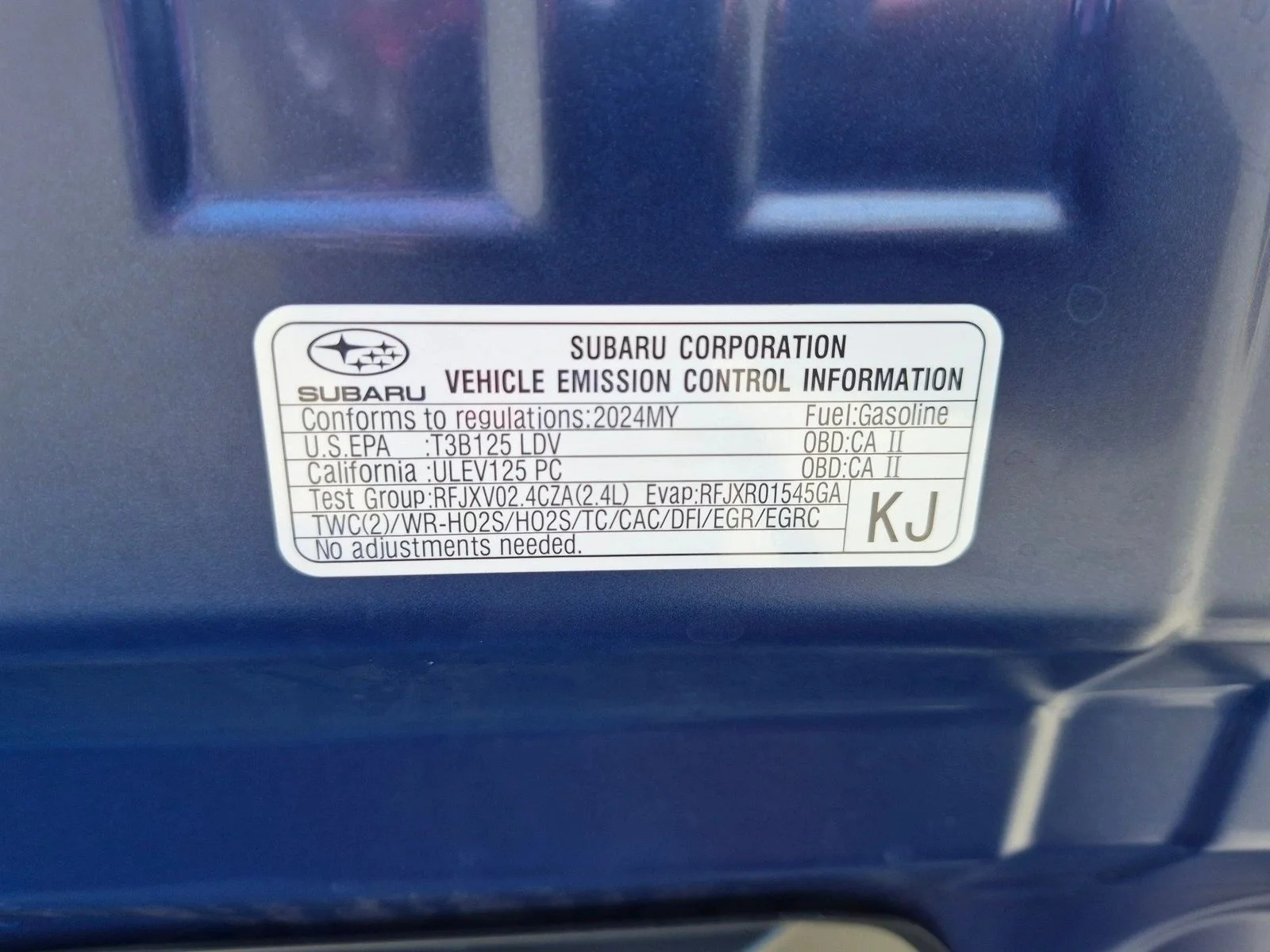 Used 2024 Wr Blue Pearl Subaru Premium image 24