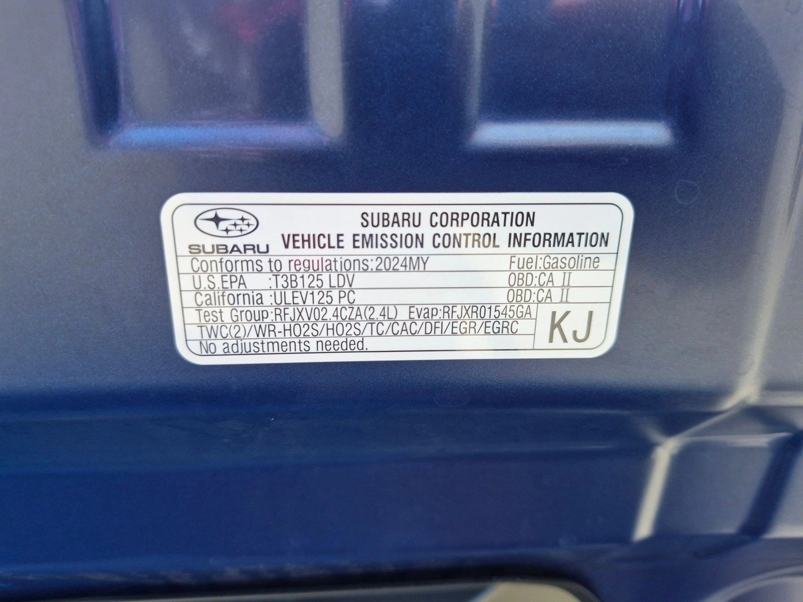 Used 2024 Wr Blue Pearl Subaru Premium image 24