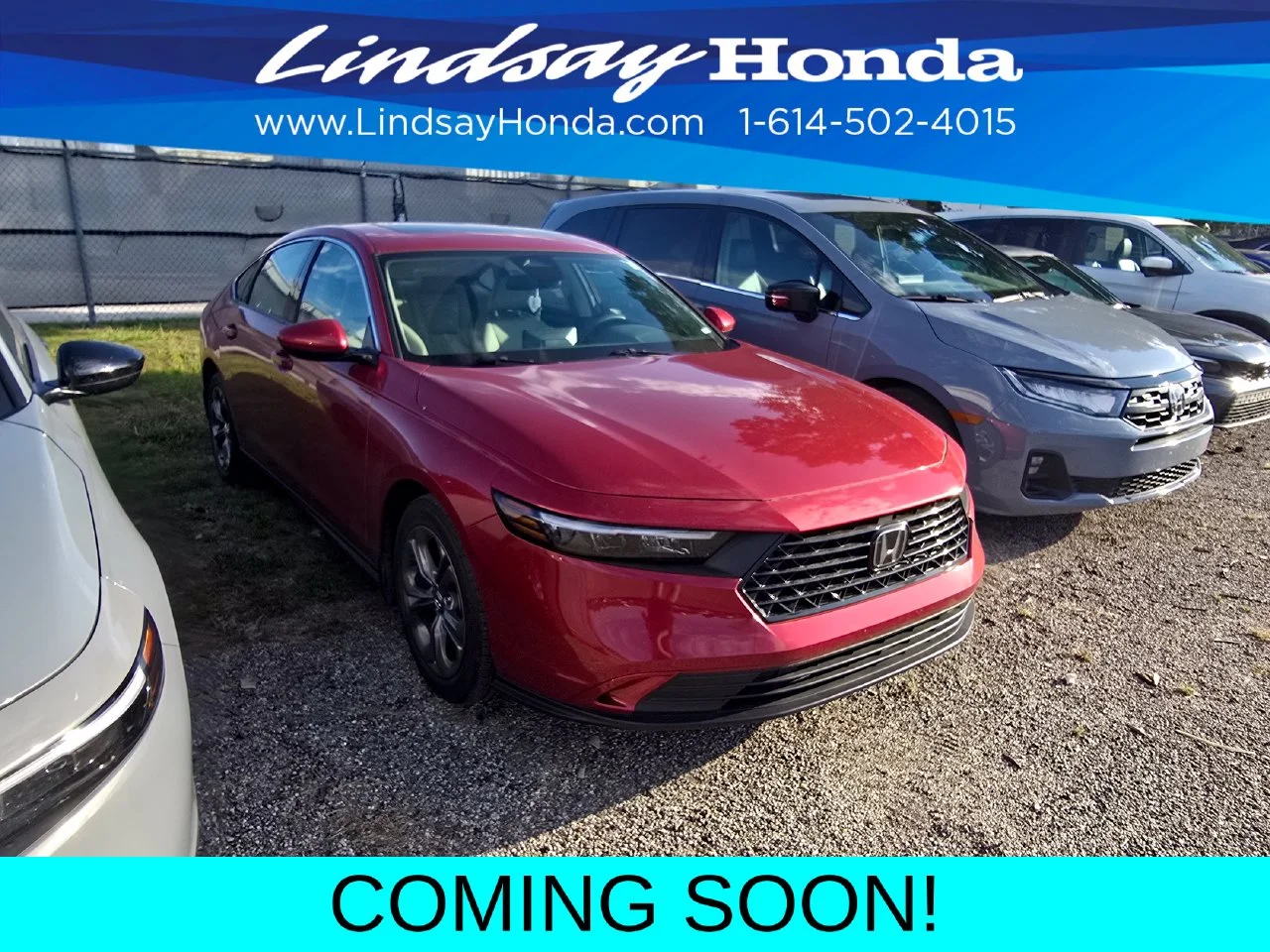 Used 2024 Radiant Red Metallic Honda EX image 3