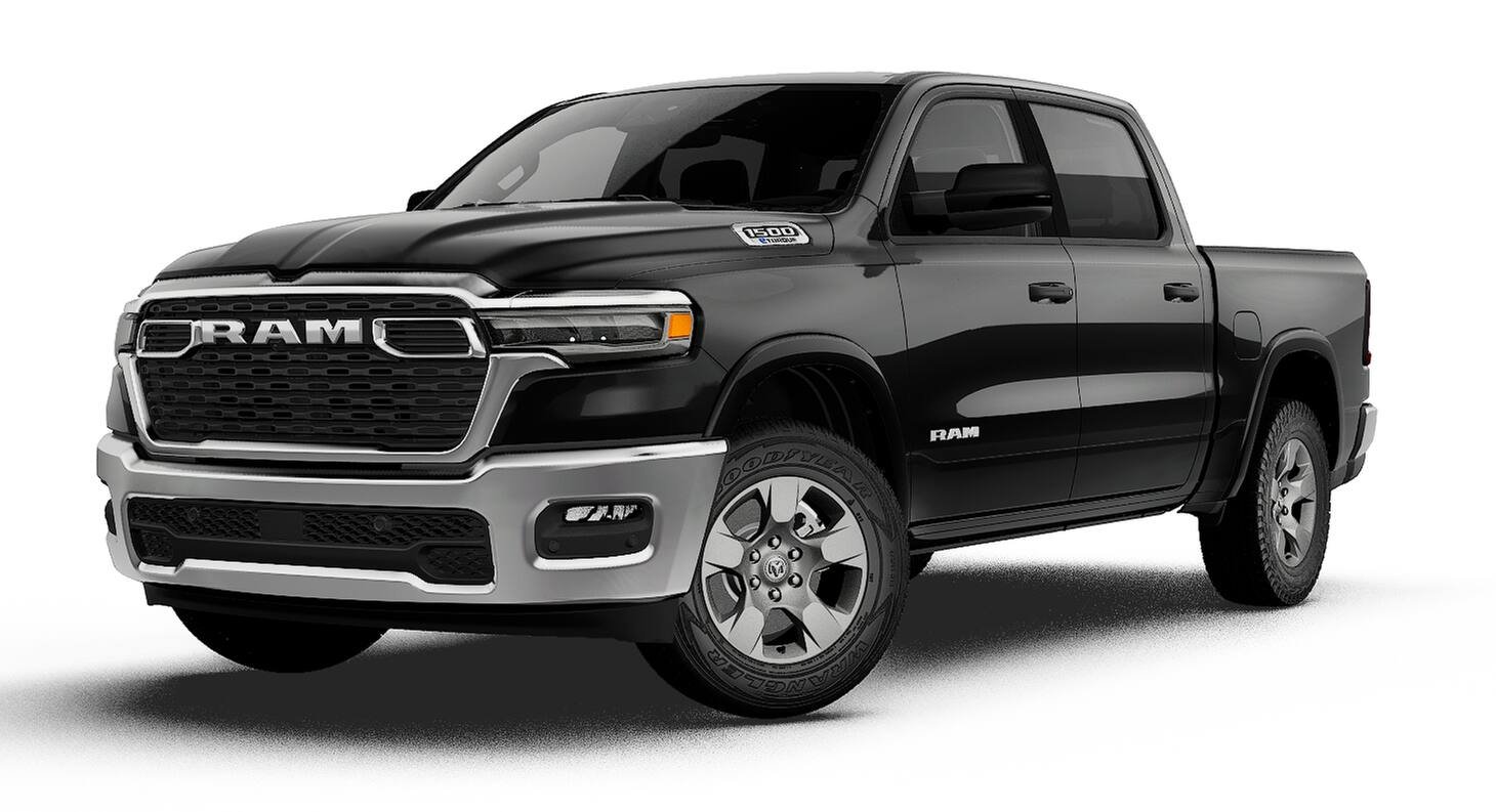 New 2027 Diamond Black Crystal Pearl-Coat Exterior Paint RAM Big Horn/Lone Star image 12