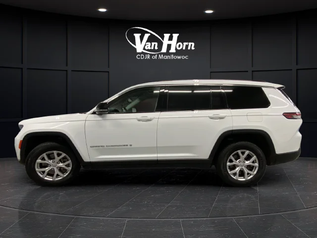 Used 2021 Bright White Clearcoat Jeep Limited image 4