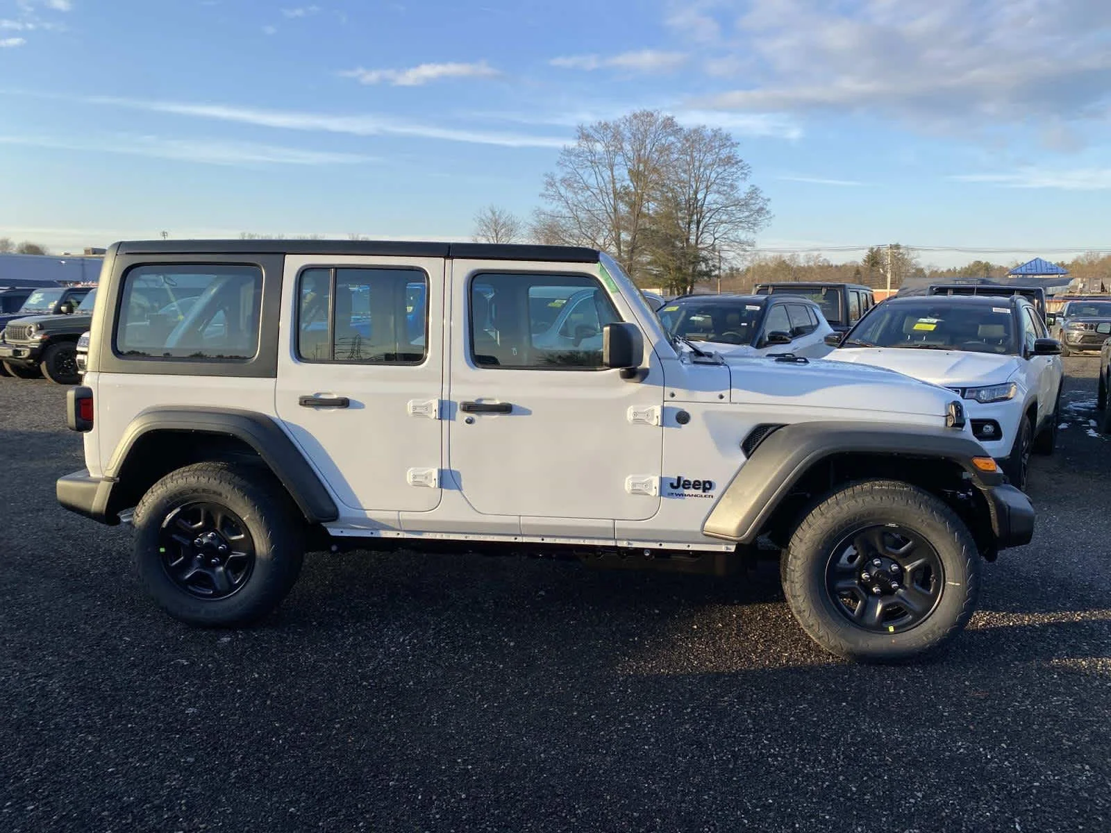 New 2026 Bright White Clear-Coat Exterior Paint Jeep Sport image 2
