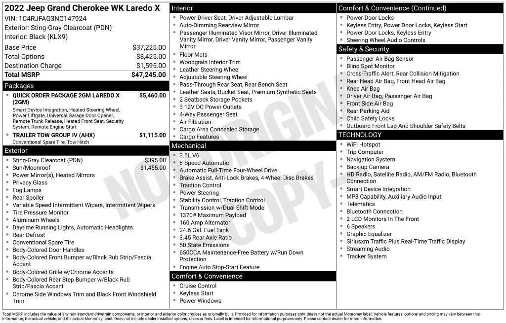 Used 2022 Gray Jeep Laredo X image 6