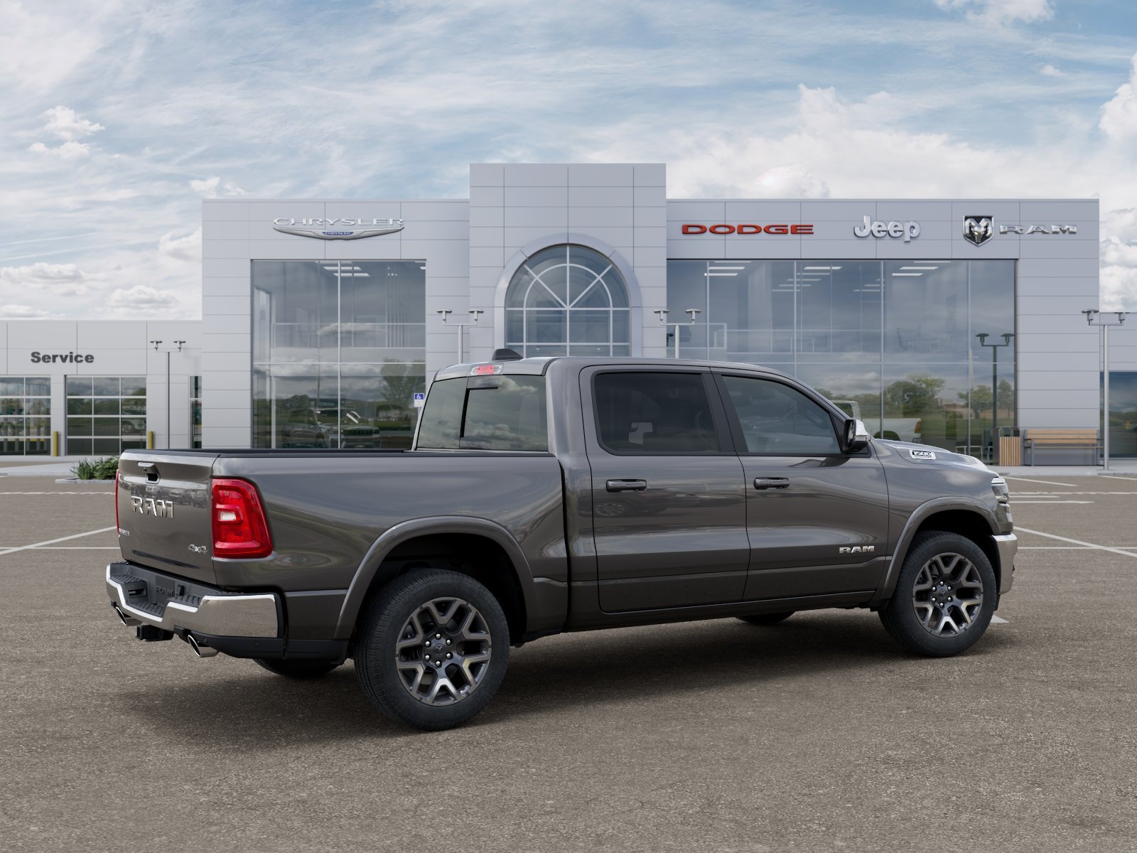 New 2026 Granite Crystal Metallic Clear-Coat Exterior Paint RAM Laramie image 31