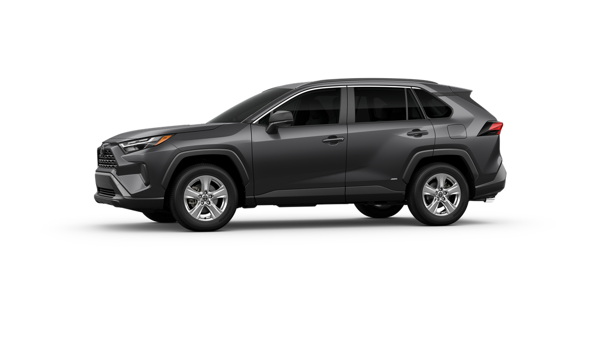 New 2025 Magnetic Gray Metallic Toyota Hybrid LE image 3