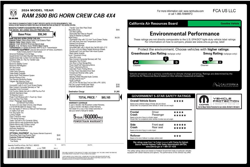 Used 2024 Blue Ram Big Horn image 3