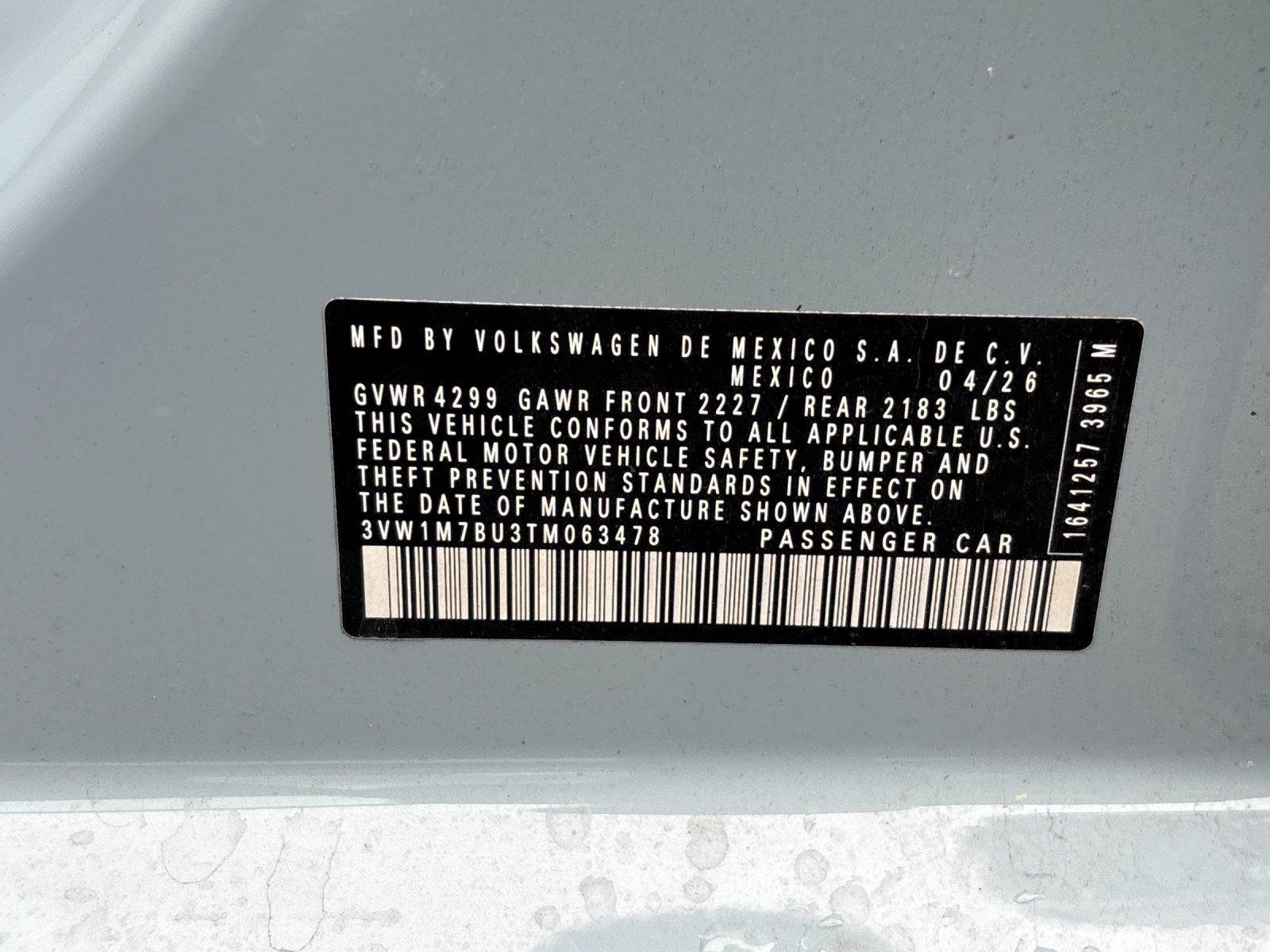 New 2026 Monument Gray w/Deep Black Roof Volkswagen Autobahn image 12