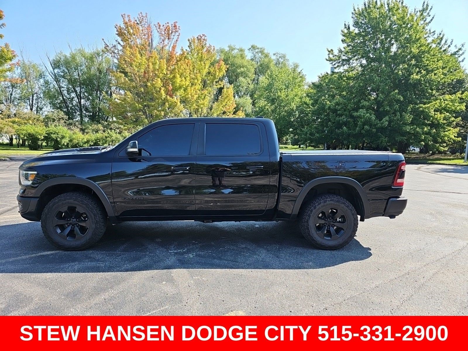 Used 2020 Diamond Black Crystal Pearlcoat Ram Rebel image 1