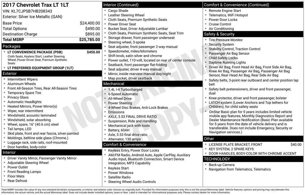 Used 2017 Silver Chevrolet LT image 12