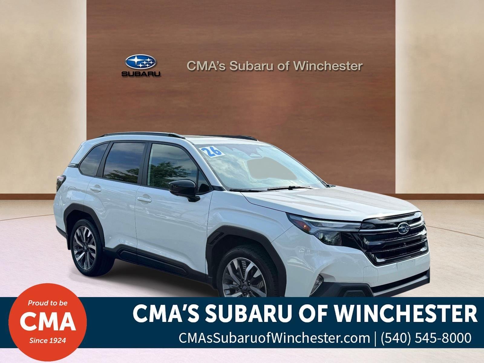 Used 2026 Crystal White Pearl Subaru Touring image 1