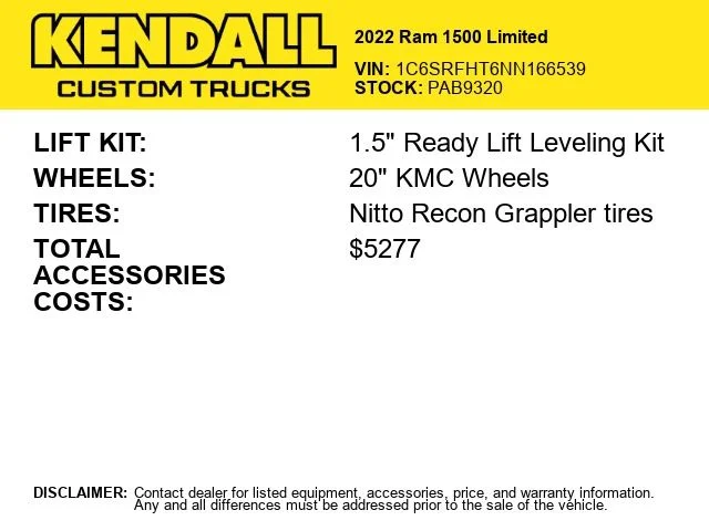 Used 2022 Black Ram Limited image 2