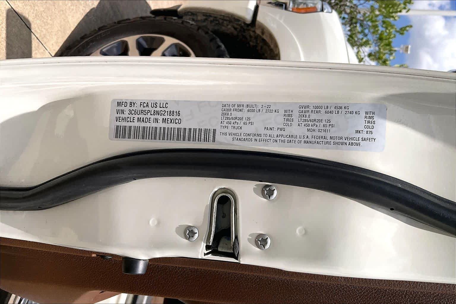 Used 2022 Pearl White Ram Longhorn image 34