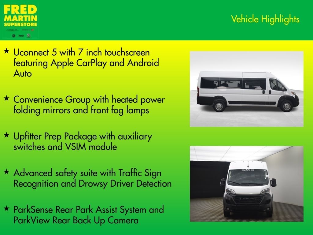 New 2026 Bright White Clear-Coat Exterior Paint RAM High Roof image 15